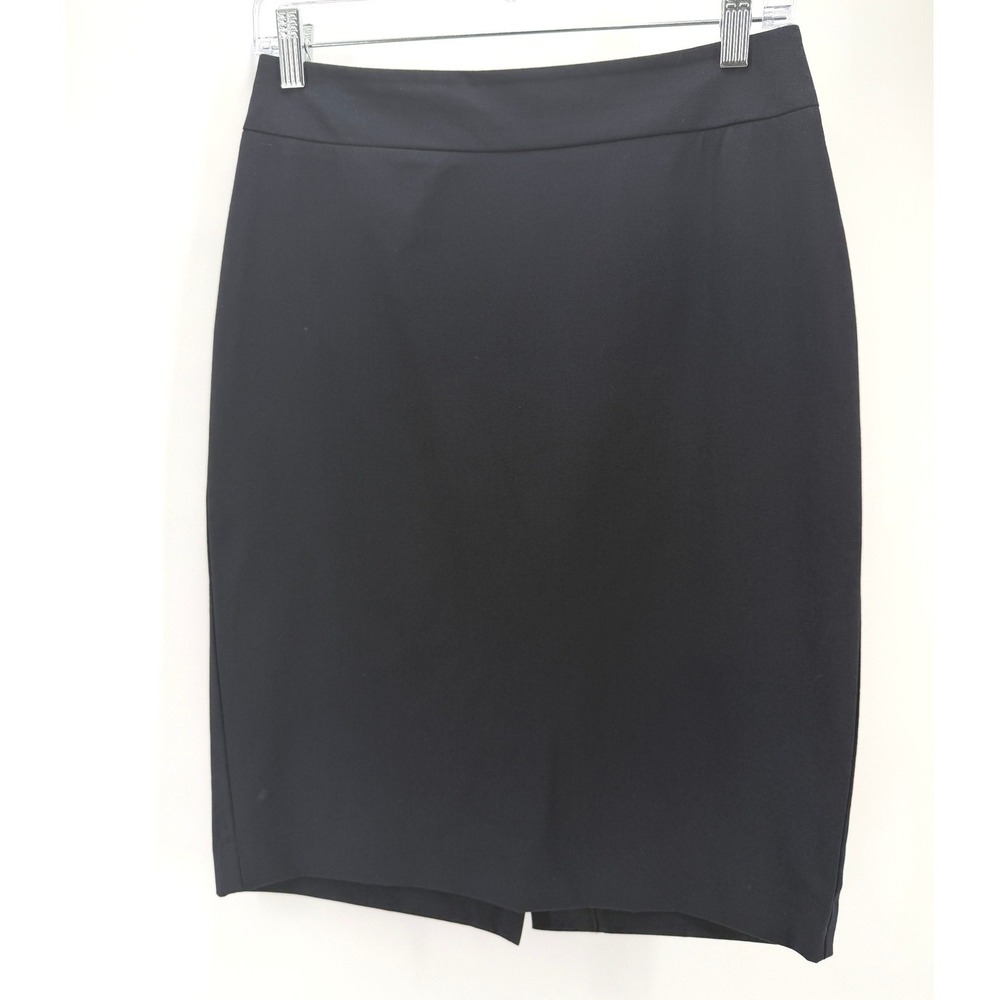 Ann Taylor Factory Pencil Skirt Navy Blue Women 0 Business Career Professional